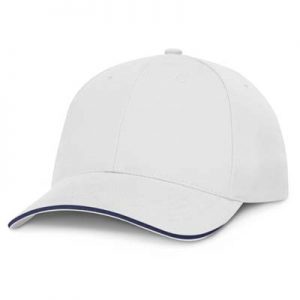 The TRENDS Swift Cap White is a premium quality, 6 panel cap. Made from white heavy brushed cotton. Contrast sandwich trim. 5 colours.