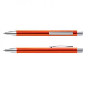 The TRENDS Lancer Pen is a retractable aluminium ball pen with shiny coloured barrels. Engraving and print available. 10 colours.