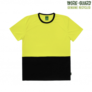 The Work-Guard Recycled Hi Vis T-Shirt is 100% recycled polyester, Quick-Dri tee. 4 colours. Sizes XS - 5XL.