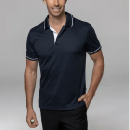 The Aussie Pacific Cottesloe Mens Polos is a soft, breathable short sleeve mens polo. Available in 14 colours. Sizes S - 3XL, 5XL.