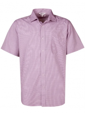 The Aussie Pacific Toorak Mens Shirt Short Sleeve is a 65% polyester, mini-check shirt. Available in 3 colours. Sizes XXS - 5XL.