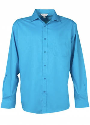 The Aussie Pacific Mosman Mens Shirt Long Sleeve is a 70% polyester, standard fit mens shirt. Available in 8 colours. Sizes XXS - 5XL.