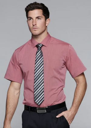 The Aussie Pacific Belair Mens Shirt Short Sleeve is a 65% polyester/35% cotton mens shirt. Available in 6 colours. Sizes XXS - 5XL.