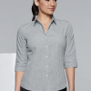The Aussie Pacific Toorak Lady Shirt 3/4 Sleeve is a 65% polyester, mini-check shirt. Available in 3 colours. Sizes 4 - 26.