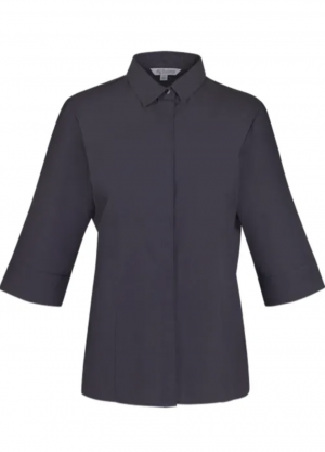 The Aussie Pacific Grange Lady Shirt 3/4 Sleeve is a 65% polyester/35% cotton, micro-check ladies shirt. Available in 3 colours. Sizes 4 - 26.