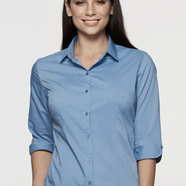 The Aussie Pacific Mosman Ladies Shirt 3/4 Sleeve is a 70% polyester, comfortable fit ladies shirt. Available in 8 colours. Sizes 4 - 26.
