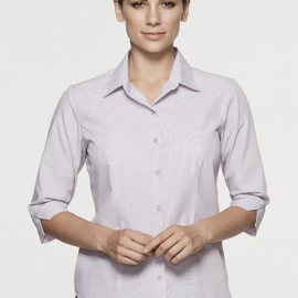 The Aussie Pacific Belair Lady Shirt 3/4 Sleeve is a 65% polyester/35% cotton ladies shirt. Available in 6 colours. Sizes 4 - 26.