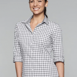The Aussie Pacific Devonport Lady Shirt 3/4 Sleeve is a 65% polyester/35% cotton slim line fit ladies shirt. Available in 2 colours. Sizes 4 - 26.