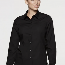 The Aussie Pacific Kingswood Lady Shirt Long Sleeve is a 65% polyester/35% cotton, everyday shirt. Available in 2 colours. Sizes 4 - 26.