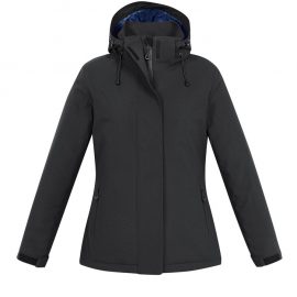 The Biz Collection Ladies Eclipse Jacket is a waterproof, quilted, long length ladies jacket with detachable hood. Available in 2 colours. Sizes S - 2XL.
