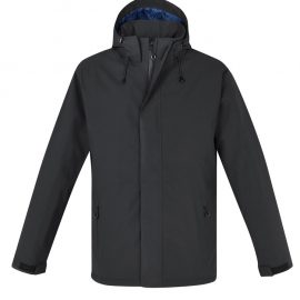 The Biz Collection Mens Eclipse Jacket is a waterproof, quilted, long length mens jacket with detachable hood. Available in 2 colours. Sizes S - 3XL, 5XL.