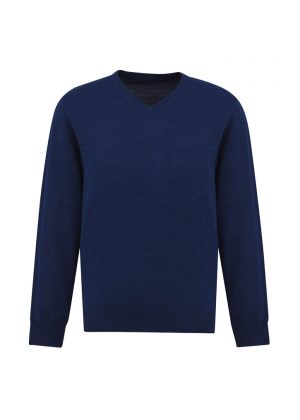 The Biz Collection Mens Roma Pullover is a 50% merino wool/50% acrylic, v-neck pullover jumper. Available in 4 colours. Sizes XS - 5XL.