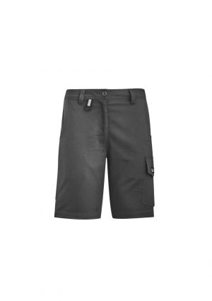 The Syzmik Womens Rugged Cooling Vented Short is a 100% cotton ripstop shorts with multiple pockets. Available in 4 colours. Sizes 4 - 24.