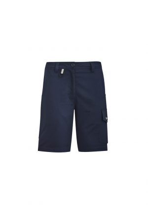 The Syzmik Womens Rugged Cooling Vented Short is a 100% cotton ripstop shorts with multiple pockets. Available in 4 colours. Sizes 4 - 24.