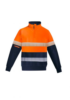 The Syzmik Mens Orange Flame 1/4 Zip Brushed Fleece is a 55% Modacrylic, 1/4 zip fleece with pockets. Available in 2 colours. Sizes XXS - 5XL, 7XL.