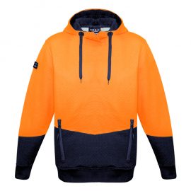 The Syzmik Unisex Hi Vis Textured Jacquard Hoodie is a 59% Polyester, hi vis hoodie with waist pockets. Available in 4 colours. Sizes XXS - 5XL, 7XL.
