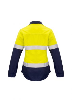The Syzmik Womens FR Closed Front Hooped Taped Spliced Shirt is a 93% Meta-Aramid, light weight shirt. Available in 2 colours. Sizes 8 - 24.