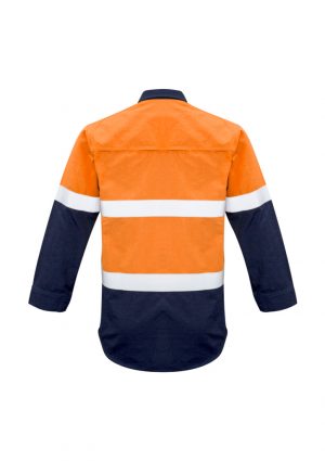 The Syzmik Mens FR Hooped Taped Spliced Shirt is a 93% Meta-Aramid, light weight shirt. Available in 2 colours. Sizes S - 5XL, 7XL.