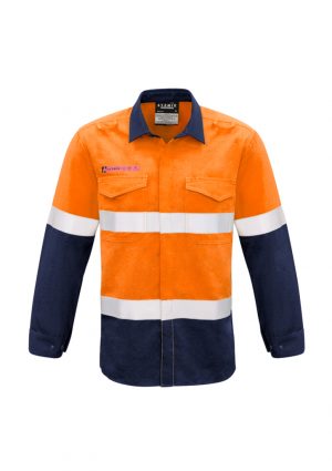 The Syzmik Mens FR Hooped Taped Spliced Shirt is a 93% Meta-Aramid, light weight shirt. Available in 2 colours. Sizes S - 5XL, 7XL.