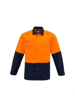 The Syzmik Mens Hi Vis Spliced Shirt is a 93% Meta-Aramid, light weight, long sleeved shirt. Available in 2 colours. Sizes XXS - 5XL, 7XL.