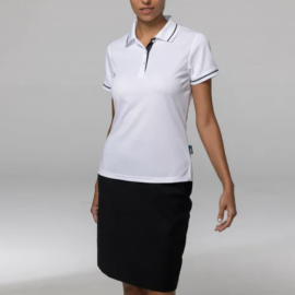The Aussie Pacific Cottesloe Lady Polos is a soft, breathable, short sleeve ladies polo. Available in 14 colours. Sizes 6 - 26.