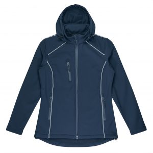 The Aussie Pacific Aspen Lady Jackets is a heavy weight, softshell jacket with concealed hood. 2 colours. Sizes 6 - 26.