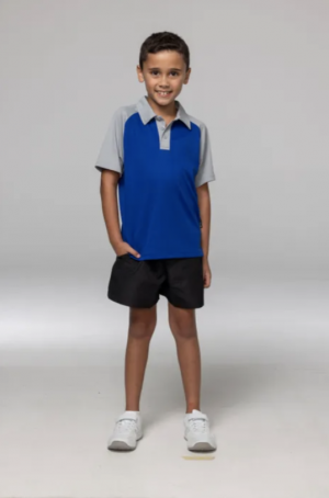 3318 The Aussie Pacific Manly Kids Polos are 100% polyester mesh, Dri-wear polos. Available in 18 colours. Sizes 4 - 16.