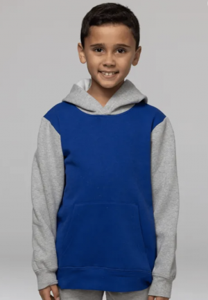 The Aussie Pacific Monash Kids Hoodie is an 80% cotton, two tone hoodie. Available in 16 colours. Sizes 4 - 16.