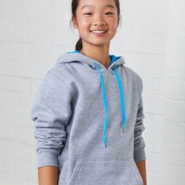 The Unlimited Edition Crew Kids Contrast Hoodie is an 80% polyester/20% cotton, pullover hoodie. 39 colours. Sizes 4 - 14.