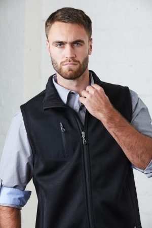 V1000_Top-Secret-Mens-Vest_1--600x900 The Unlimited Edition Top Secret Mens Vest is a 100% polyester, micro-fleece vest. Available in Black. Sizes S - 3XL, 5XL.