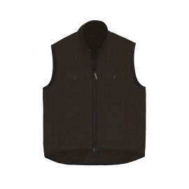 The Catalogue Agri Station Ranger Oilskin Vest is a 100% cotton, classic fit vest. Available in Brown. Sizes XXS - 3XL, 5XL.