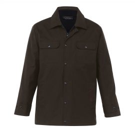 The Catalogue Agri Station Tundra Oilskin Jacket is a 100% cotton, classic fit vest. Available in Brown. Sizes S - L, 5XL.