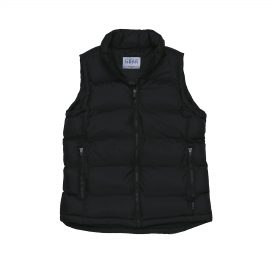 The Catalogue Frontier Puffa Vest is a 100% nylon ripstop puffa vest with pockets. Available in Black. Sizes XXS - 3XL, 5XL.