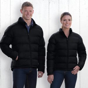 glacier-puffa-jacket The Catalogue Glacier Puffa Jacket is a 100% nylon ripstop puffa jacket with pockets. Available in Black. Sizes XXS - 3XL, 5XL.
