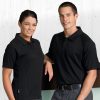 The Catalogue Mens Merino Short Sleeve Polo is a 100% merino wool polo shirt. Available in Black. Sizes S - 3XL, 5XL.