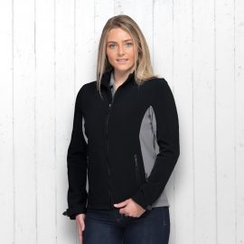 The Catalogue Womens X-Trail Jacket is a 95% polyester, wind resistant and showerproof jacket. Available in Black/Aluminium. Sizes 8 - 18.