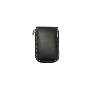 The Catalogue Manicure Set is an imitation leather zip pouch with 4 manicure tools included. Available in Black with White stitching.