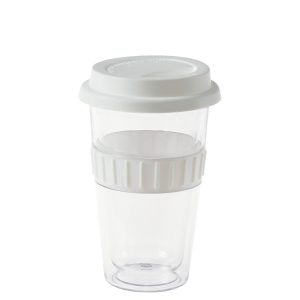 The Catalogue Plastic Double-Walled Mug is a clear plastic, BPA free mug. Double-walled for insulation. Available in 3 colours.
