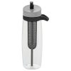 The Catalogue Mega Fuse Infuser Bottle is shatter resistant bottle with a detachable fruit infuser. Available in Black.