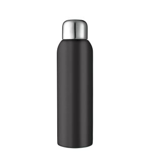The Catalogue Guzzle Stainless Sports Bottle is a stainless steel bottle with a screw-on lid. Available in Black.