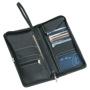 The Catalogue Nappa Travel Wallet is a leather wallet, perfect for storing credit cards and business receipts. Available in Black.