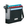 The Catalogue Faded Tablet Messenger Bag is a cotton canvas bag with handle and strap. Multiple pockets. Available in Grey.