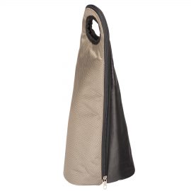 The Catalogue Two Bottle Wine Carrier is a nylon/polyester carrier with handles. Holds two bottles of wine. Available in Bronze/Black.