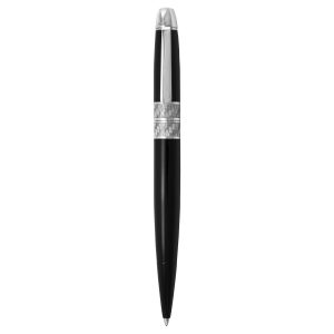 The Catalogue Metal Twist Action Ballpoint Pen is a metal, twist action pen. Available in Black/Silver. Black ink.