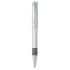 The Catalogue Grip Series Twist Action Metal Ballpoint Pen is chrome, twist action, metal pen. Available in Chrome. Black ink.