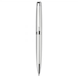 The Catalogue Berlin Series Twist Action Metal Ballpoint Pen is a metal, twist action pen. Available in Silver. Black ink.