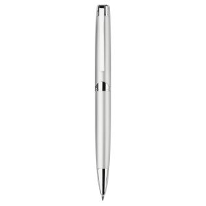 The Catalogue Berlin Series Twist Action Metal Ballpoint Pen is a metal, twist action pen. Available in Silver. Black ink.