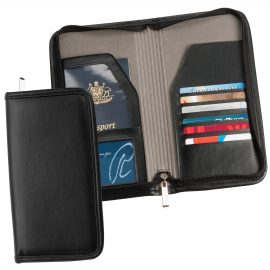 The Catalogue Travel Wallet is a Koskin zippered wallet with multiple card holders and interior pockets. Perfect for travelling.