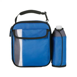 The Catalogue Arctic Zone Dual Lunch Cooler is a Polycanvas, insulated cooler with multiple compartments. Includes sports bottle.