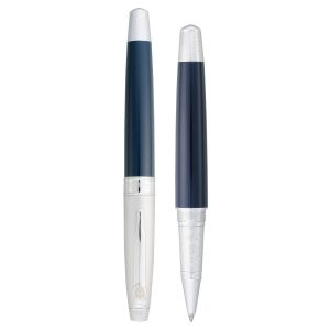 The Catalogue Cutter & Buck Roller Ball Pen is a smart, metal pen. Brass barrel with tungsten. Black ink. Removable cap.